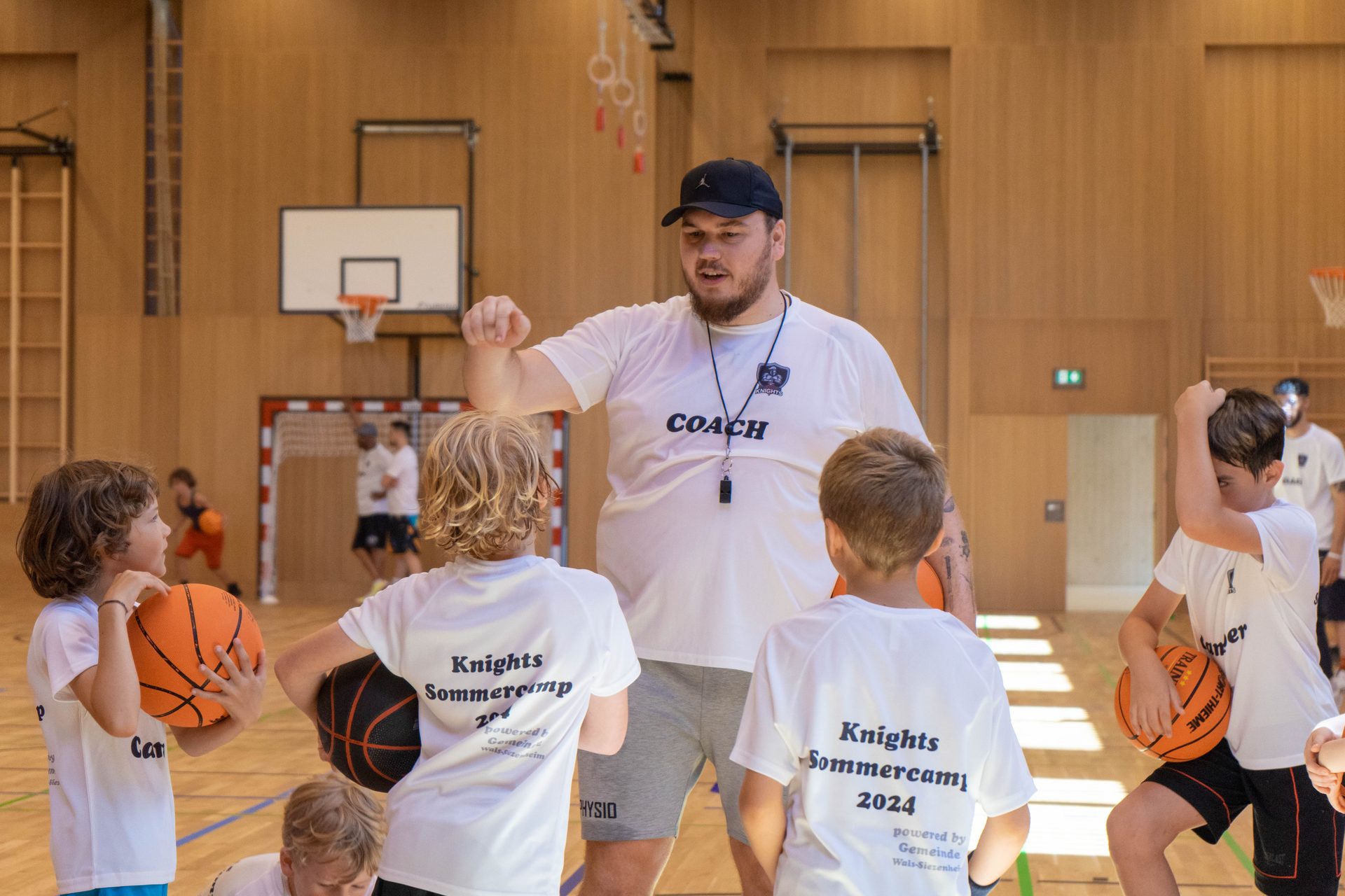 Kids at the Salzburg Knights summer camp